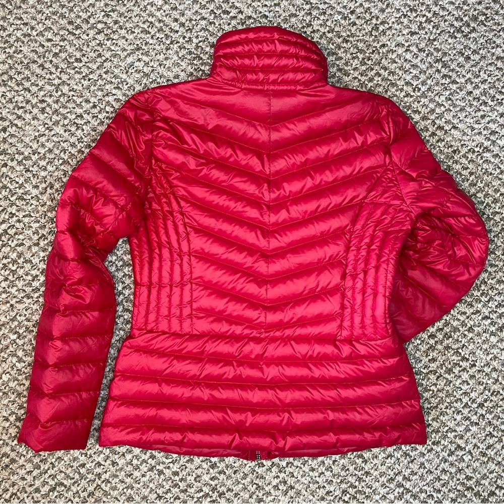 Kenneth Cole Reaction Women's Red Quilted Packable Puffer Jacket - Picture 2 of 16